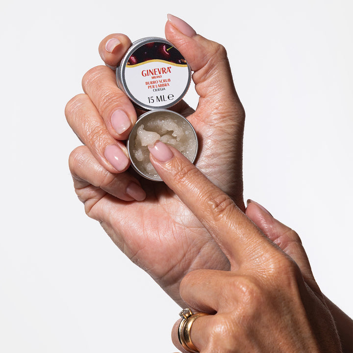 Manteca exfoliante de labios de cereza 
